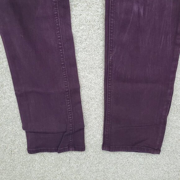 Rag & Bone Womens Purple Mid Rise Skinny Leg Jeans Sz 28 Stretch Denim Pants - Picture 3 of 12